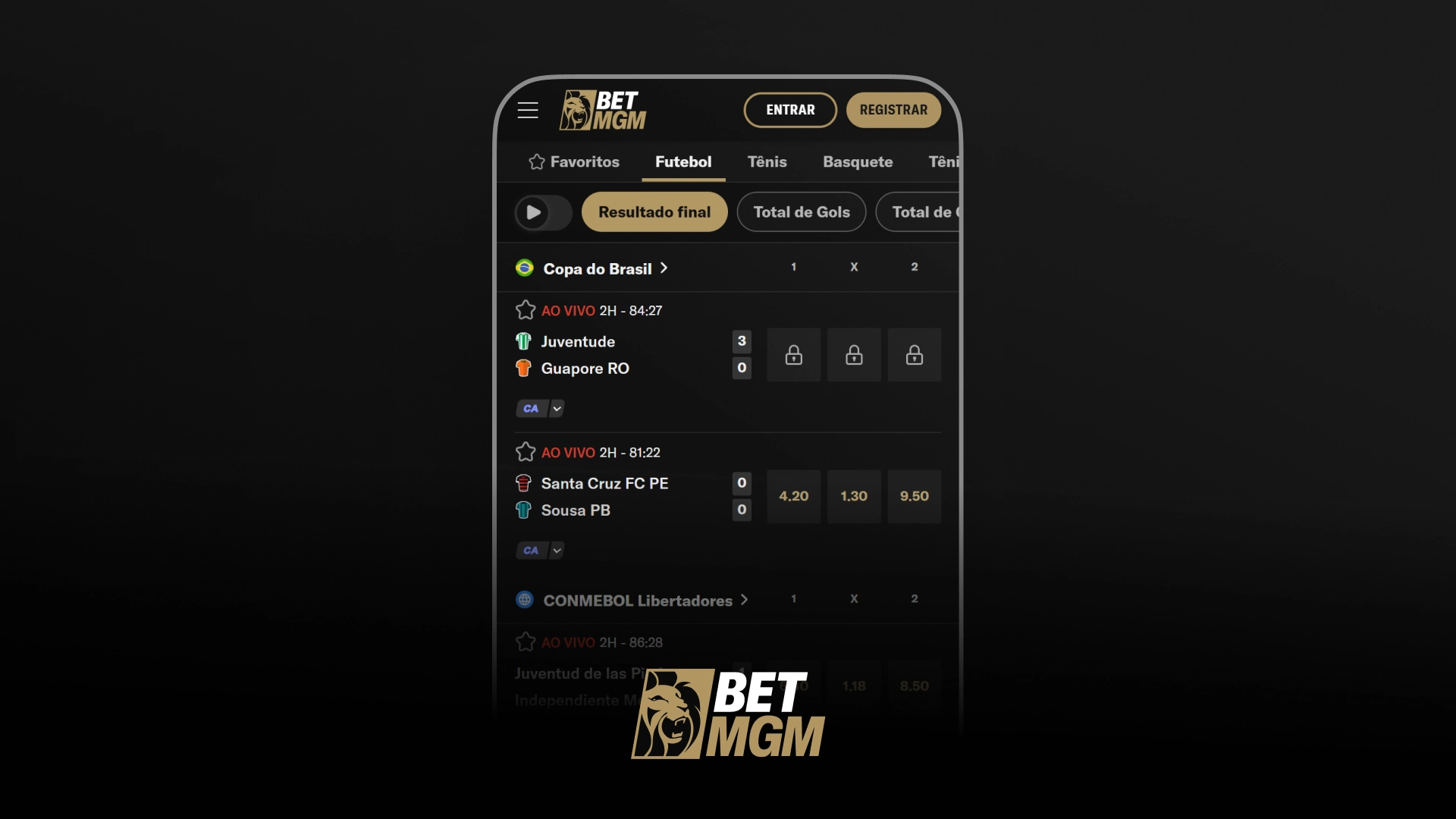 imagem Futebol ao Vivo BetMGM