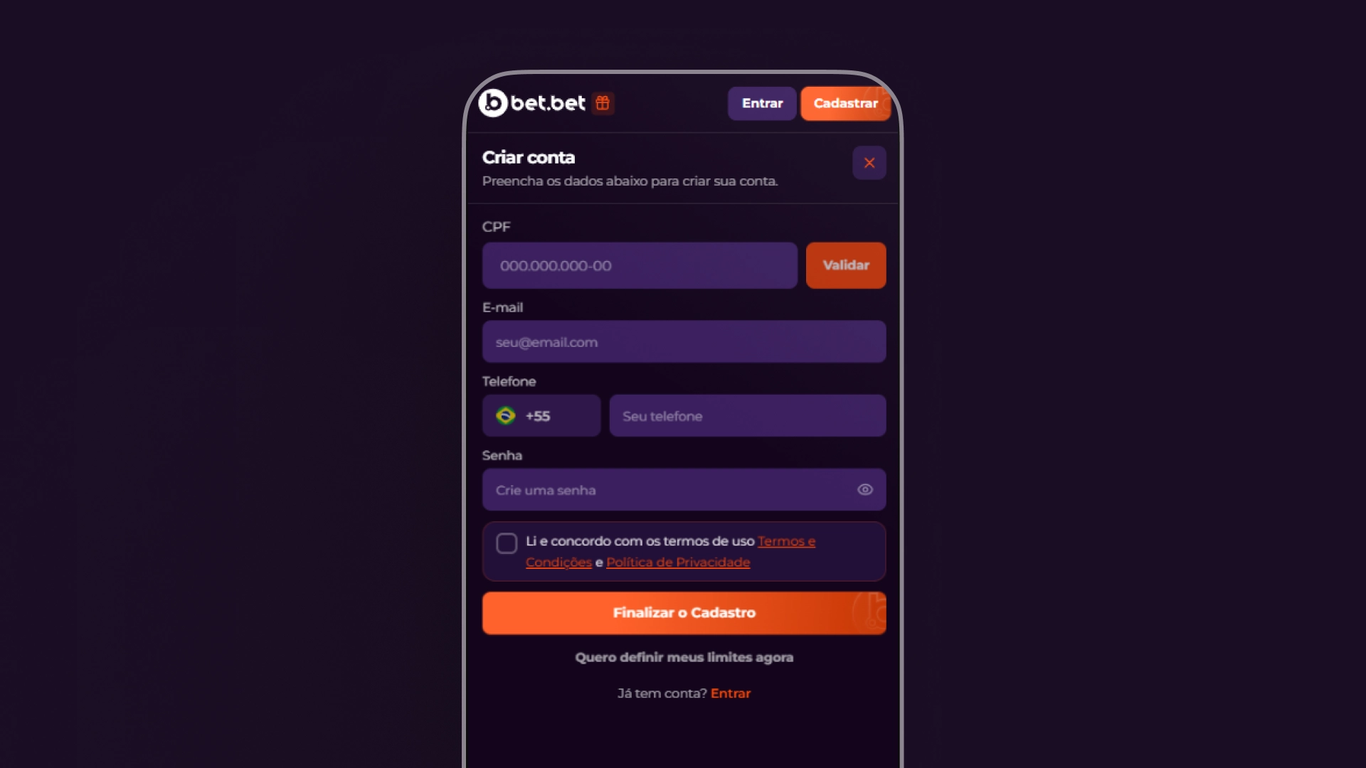 Passo a passo para ativar o código de cupom Bet.Bet e os bônus da casa