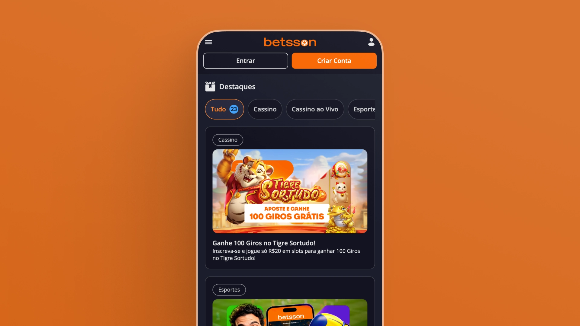 imagem bonus Betsson