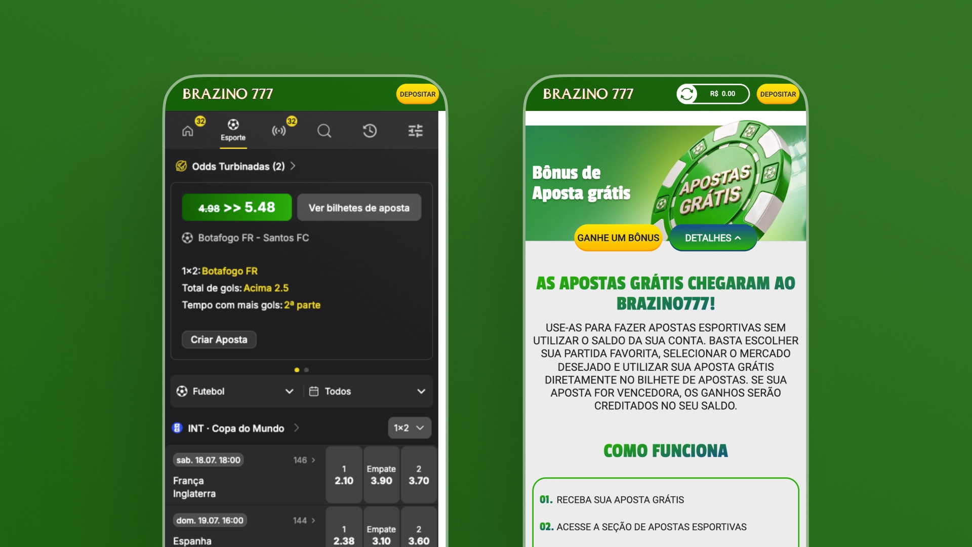 imagem captura de tela app Brazino777