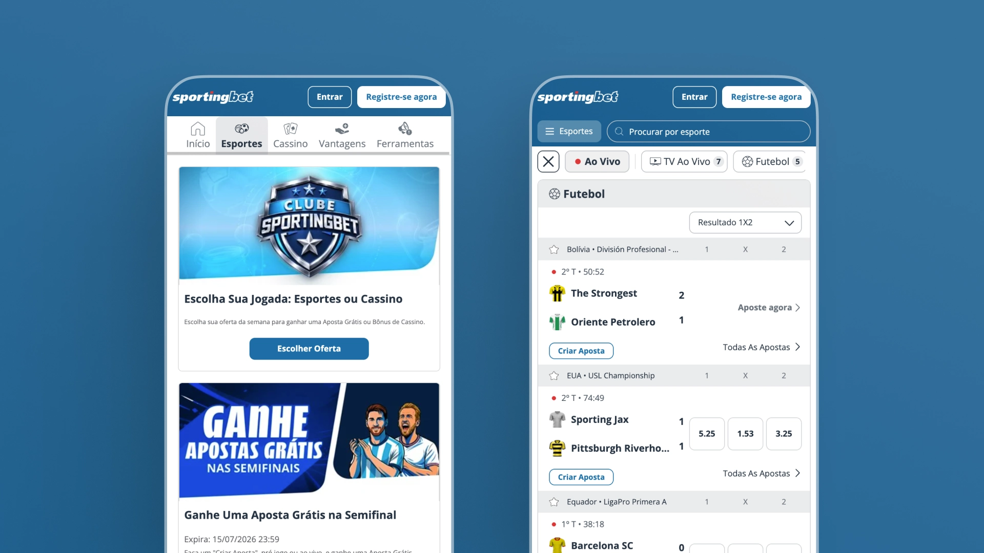 imagem captura de tela app Sportingbet