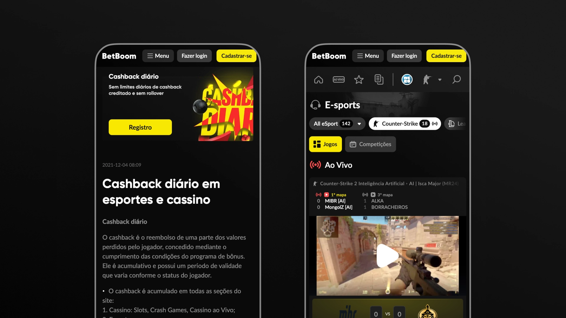 imagem captura de tela app betboom