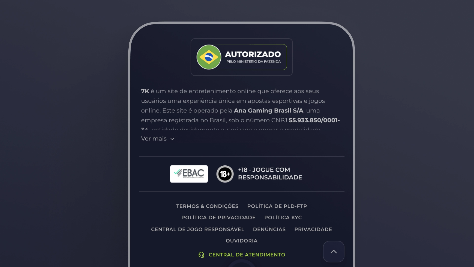 imagem licença Bet7K