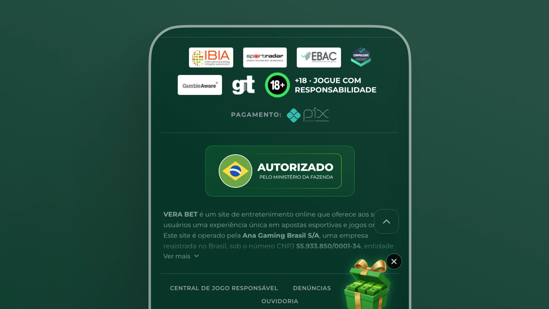 imagem licença Verabet