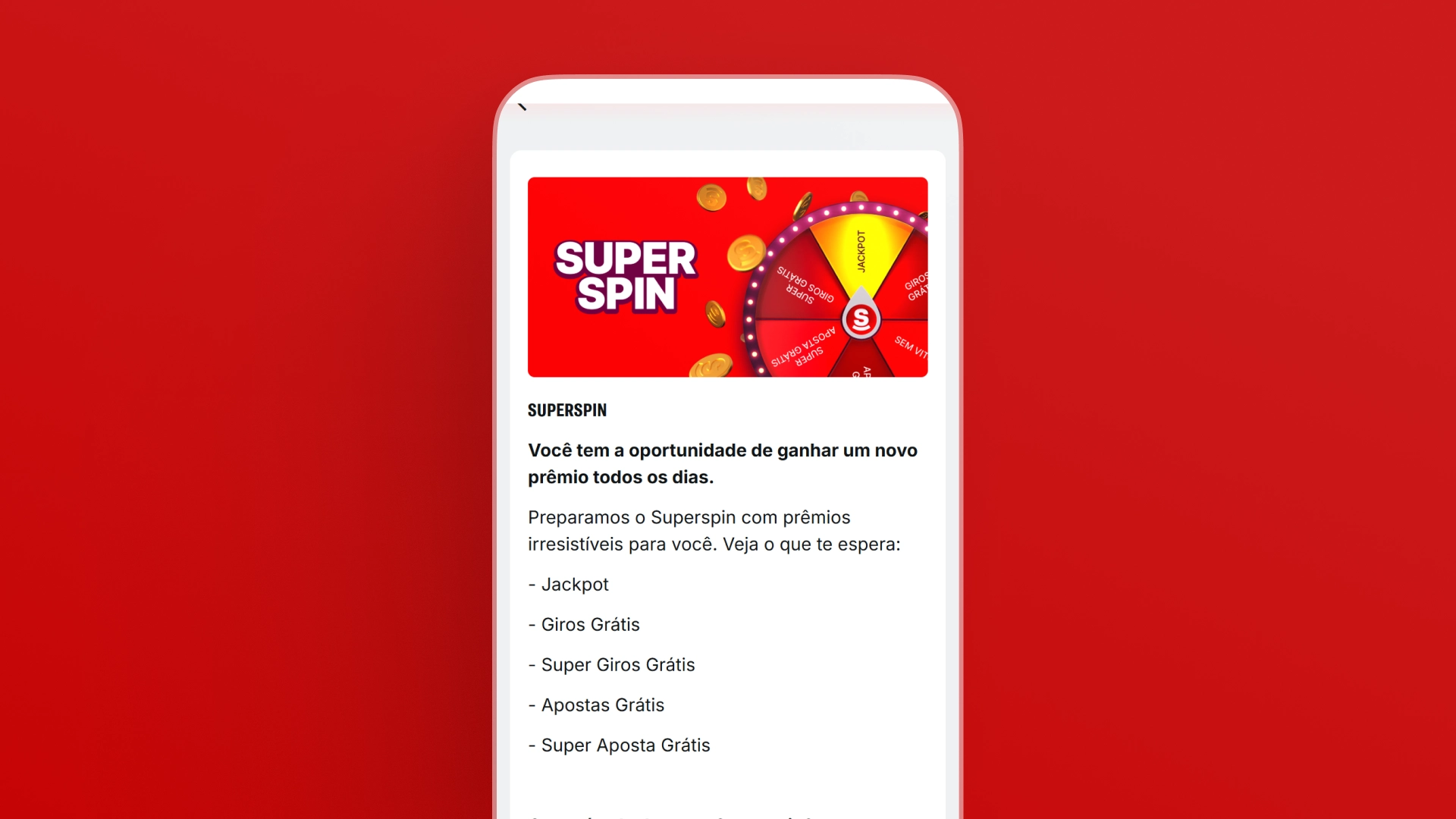 imagem rodadas grátis superbet